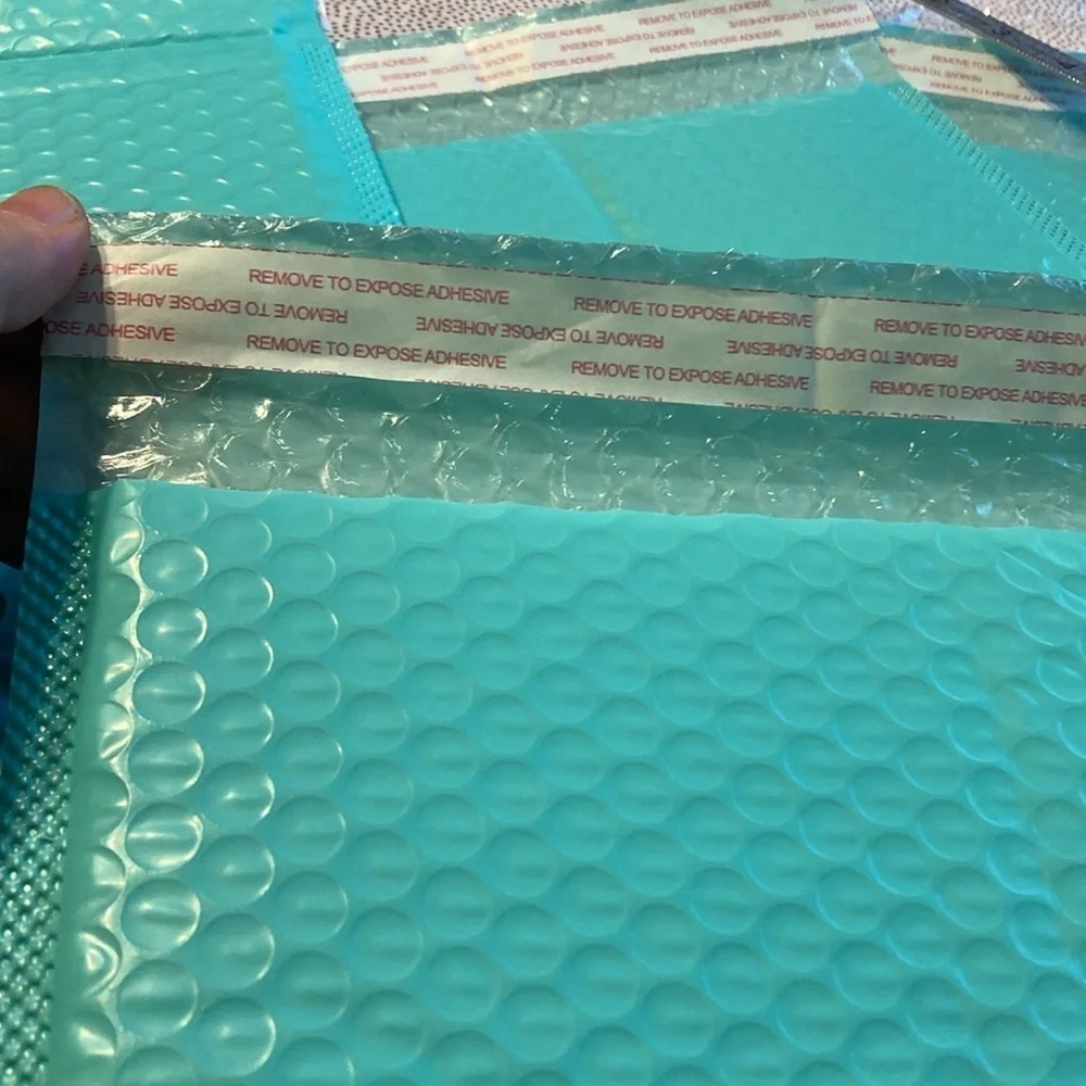 5pcs Solid Color Bubble Mailer Bag, Simple Multi-purpose Waterproof Self…